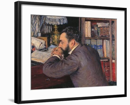 Portrait of Henri Cordier-Gustave Caillebotte-Framed Giclee Print