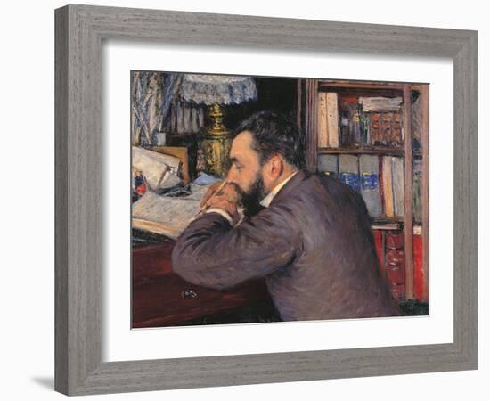 Portrait of Henri Cordier-Gustave Caillebotte-Framed Giclee Print