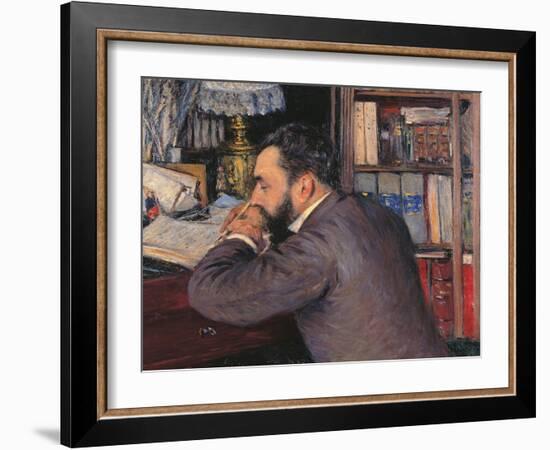 Portrait of Henri Cordier-Gustave Caillebotte-Framed Giclee Print