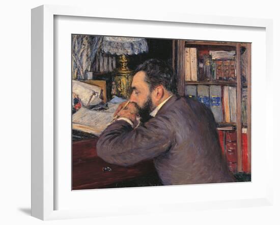 Portrait of Henri Cordier-Gustave Caillebotte-Framed Giclee Print