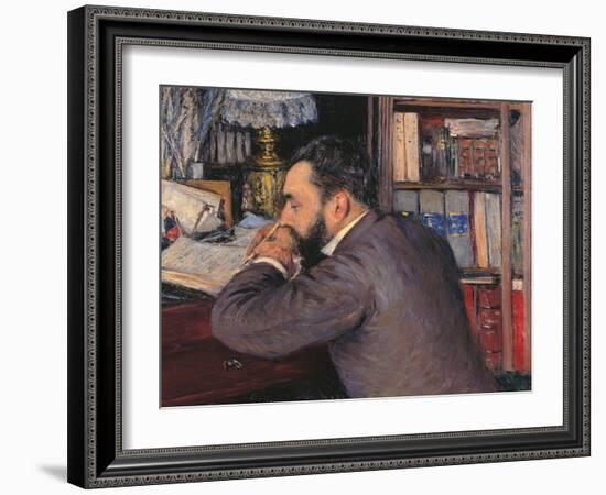 Portrait of Henri Cordier-Gustave Caillebotte-Framed Giclee Print