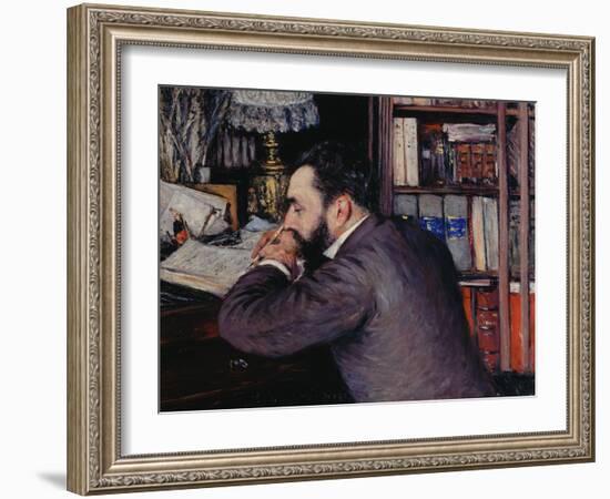 Portrait of Henri Cordier-Gustave Caillebotte-Framed Giclee Print