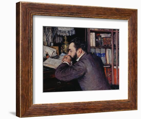 Portrait of Henri Cordier-Gustave Caillebotte-Framed Giclee Print