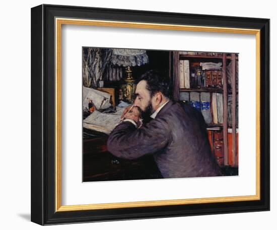 Portrait of Henri Cordier-Gustave Caillebotte-Framed Giclee Print