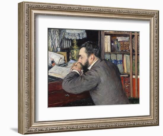 Portrait of Henri Cordier-Gustave Caillebotte-Framed Giclee Print