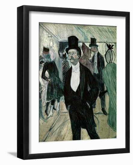 Portrait of Henri Fourcade-Henri de Toulouse-Lautrec-Framed Giclee Print