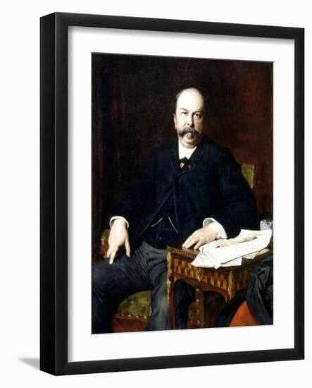Portrait of Henri Meilhac, 1885-Jules Elie Delaunay-Framed Giclee Print