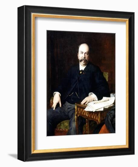 Portrait of Henri Meilhac, 1885-Jules Elie Delaunay-Framed Giclee Print