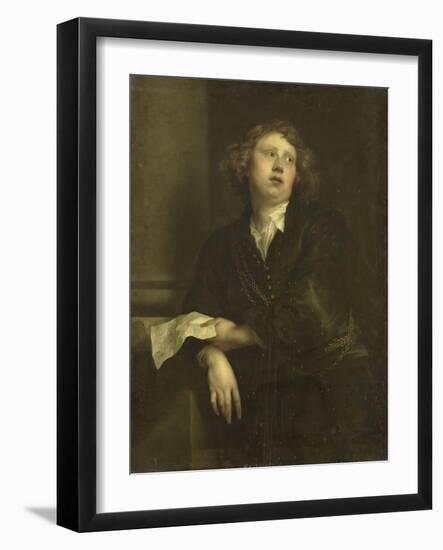 Portrait of Henricus Liberti, Composer and Organist-Anthony Van Dyck-Framed Art Print