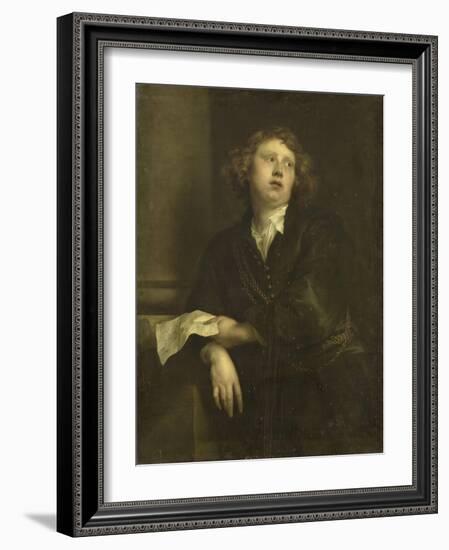 Portrait of Henricus Liberti, Composer and Organist-Anthony Van Dyck-Framed Art Print