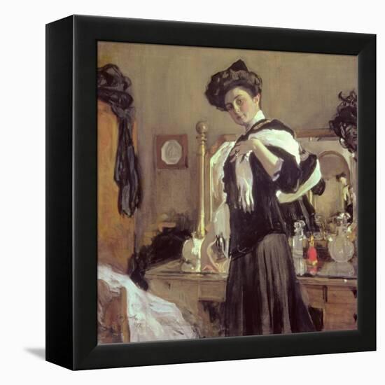 Portrait of Henrietta Hirshmann-Valentin Aleksandrovich Serov-Framed Premier Image Canvas