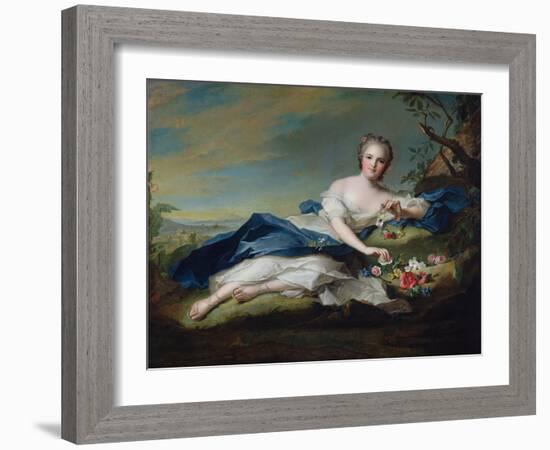 Portrait of Henriette De France, C.1742-Jean-Marc Nattier-Framed Giclee Print