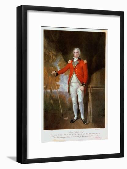 Portrait of Henry Callender, Engraved by Walter Alfred Cox (1862-P.1894) (Coloured Mezzotint)-Lemuel Francis Abbott-Framed Giclee Print