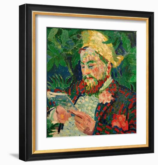 Portrait of Henry Carlier, 1906-Robert Delaunay-Framed Giclee Print