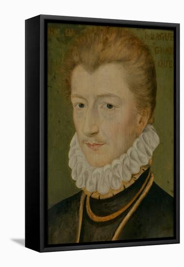 Portrait of Henry I of Lorraine (1550–1588), Duke of Guise, 1560-70 (Oil on Panel)-Anonymous Anonymous-Framed Premier Image Canvas