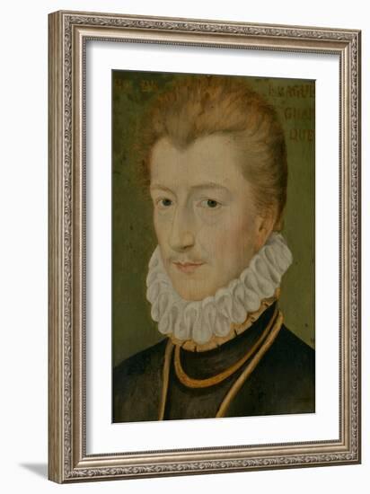 Portrait of Henry I of Lorraine (1550–1588), Duke of Guise, 1560-70 (Oil on Panel)-Anonymous Anonymous-Framed Giclee Print