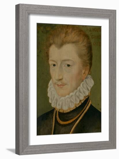 Portrait of Henry I of Lorraine (1550–1588), Duke of Guise, 1560-70 (Oil on Panel)-Anonymous Anonymous-Framed Giclee Print