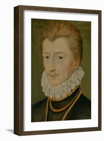 Portrait of Henry I of Lorraine (1550–1588), Duke of Guise, 1560-70 (Oil on Panel)-Anonymous Anonymous-Framed Giclee Print