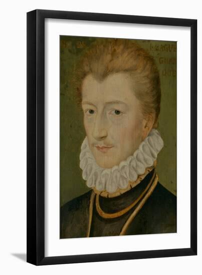 Portrait of Henry I of Lorraine (1550–1588), Duke of Guise, 1560-70 (Oil on Panel)-Anonymous Anonymous-Framed Giclee Print