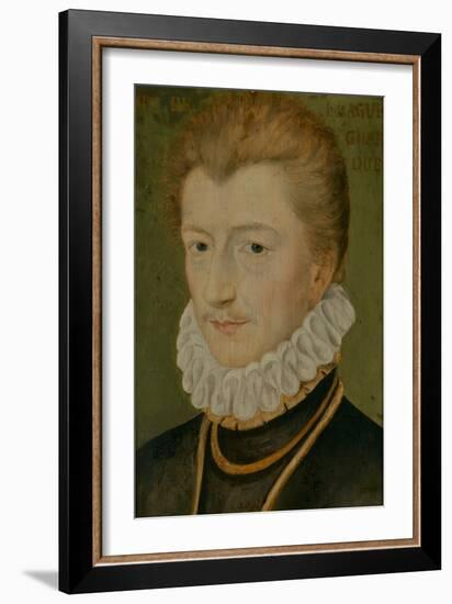 Portrait of Henry I of Lorraine (1550–1588), Duke of Guise, 1560-70 (Oil on Panel)-Anonymous Anonymous-Framed Giclee Print