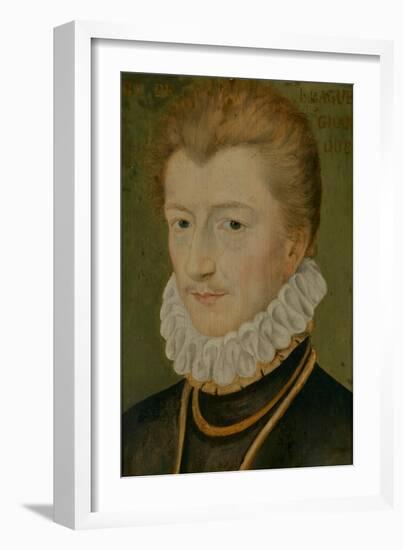 Portrait of Henry I of Lorraine (1550–1588), Duke of Guise, 1560-70 (Oil on Panel)-Anonymous Anonymous-Framed Giclee Print