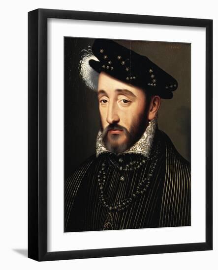 Portrait of Henry II of France, King of France-Francois Clouet-Framed Giclee Print