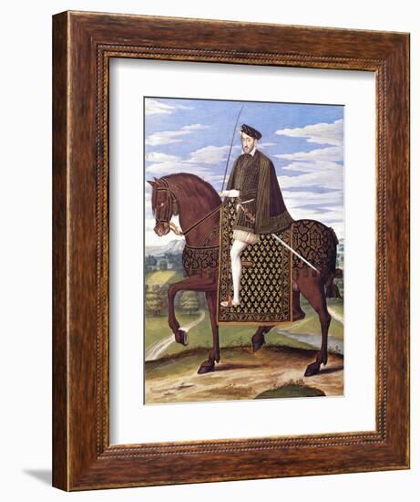 Portrait of Henry II of France-null-Framed Giclee Print