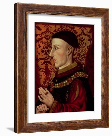 Portrait of Henry V (1387-1422)-null-Framed Giclee Print