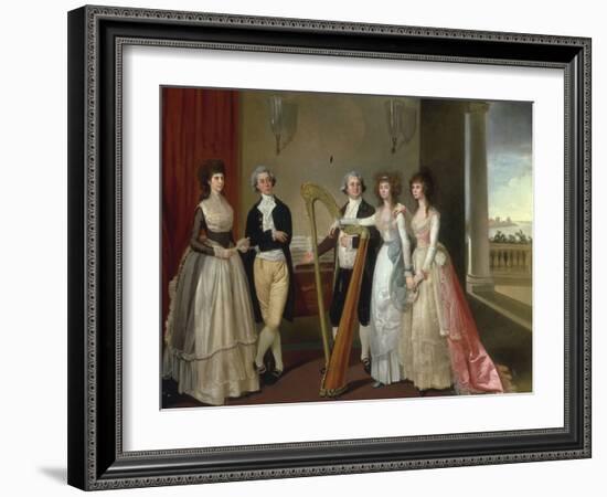 Portrait of Henry Vansittart (died 1787) and his Family-Thomas Hickey-Framed Giclee Print