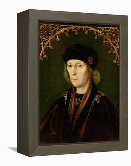 Portrait of Henry Vii-English School-Framed Premier Image Canvas