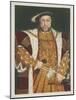 Portrait of Henry VIII (1491-1547) Aged 49, Pub. 1902-Hans Holbein the Younger-Mounted Giclee Print