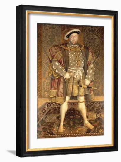 Portrait of Henry VIII (1491-1547)-Hans Holbein the Younger-Framed Giclee Print