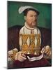 'Portrait of Henry VIII (Hampton Court Palace)', c1530, (1903)-Joos Van Cleve-Mounted Giclee Print