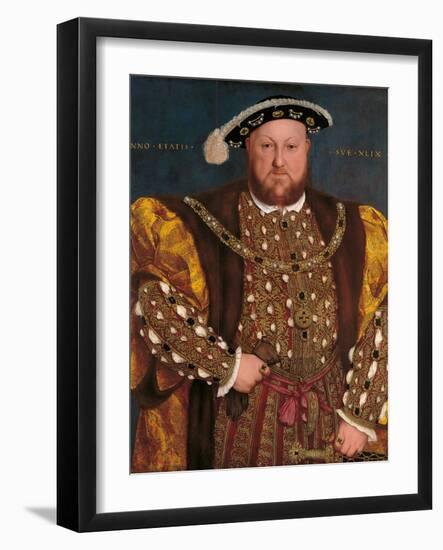 Portrait of Henry VIII-Hans il Giovane Holbein-Framed Giclee Print