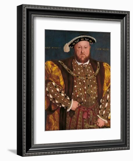 Portrait of Henry VIII-Hans il Giovane Holbein-Framed Giclee Print