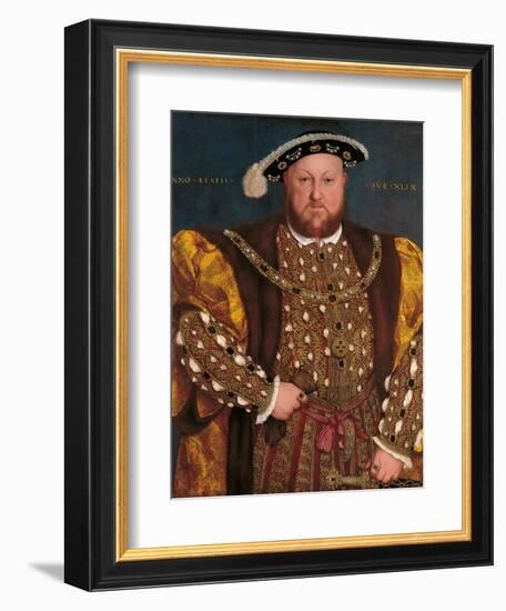 Portrait of Henry VIII-Hans il Giovane Holbein-Framed Giclee Print