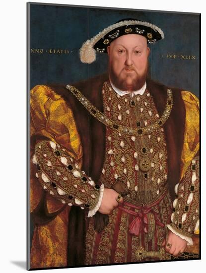 Portrait of Henry VIII-Hans Holbein the Younger-Mounted Art Print