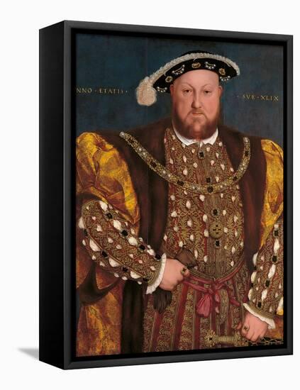 Portrait of Henry VIII-Hans Holbein the Younger-Framed Stretched Canvas