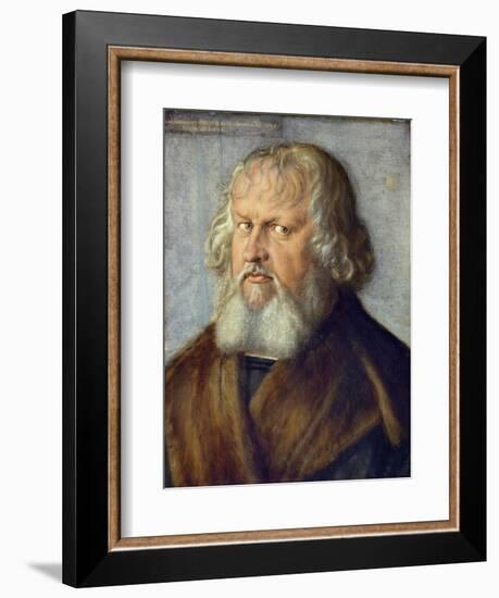 Portrait of Hieronymus Holzschuher, 1526-Albrecht Dürer-Framed Giclee Print