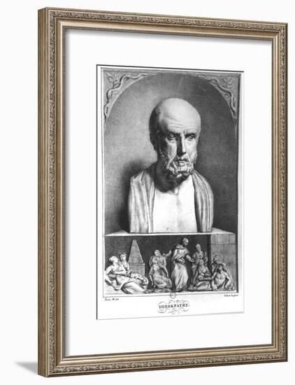 Portrait of Hippocrates, 1st Half 19th Century-Langlume-Framed Giclee Print