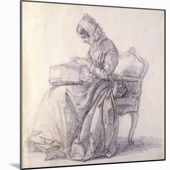 Portrait of His Wife-Francesco Hayez-Mounted Giclee Print