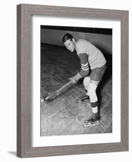 Portrait of Hockey Player-null-Framed Photo