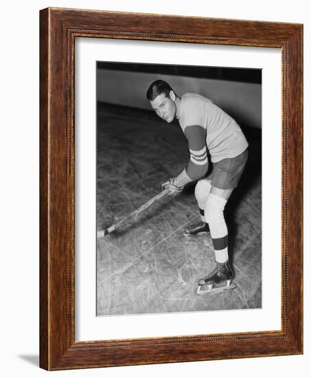 Portrait of Hockey Player-null-Framed Photo