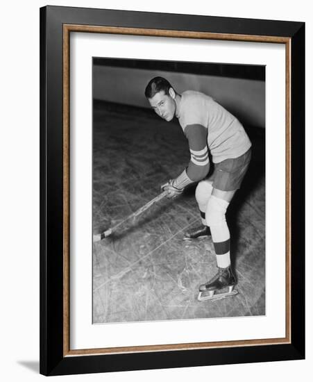 Portrait of Hockey Player-null-Framed Photo