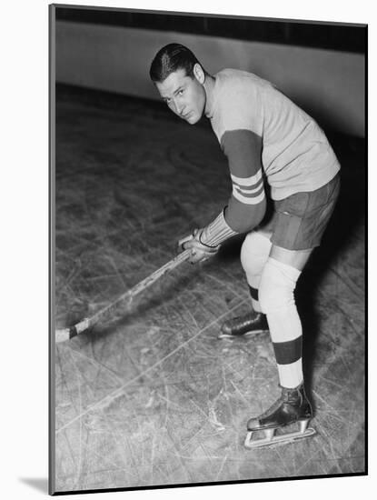 Portrait of Hockey Player-null-Mounted Photo