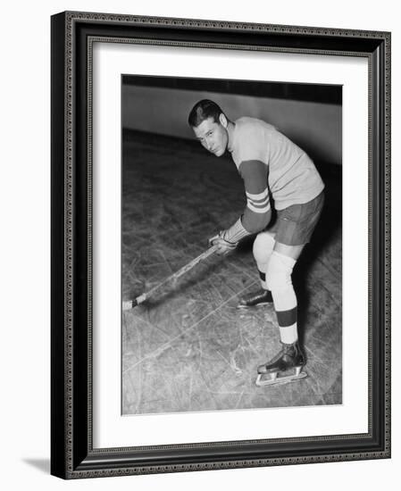 Portrait of Hockey Player-null-Framed Photo