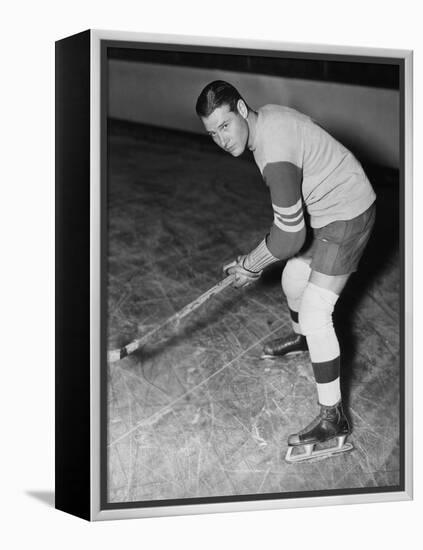 Portrait of Hockey Player-null-Framed Stretched Canvas