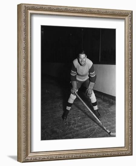 Portrait of Hockey Player-null-Framed Photo