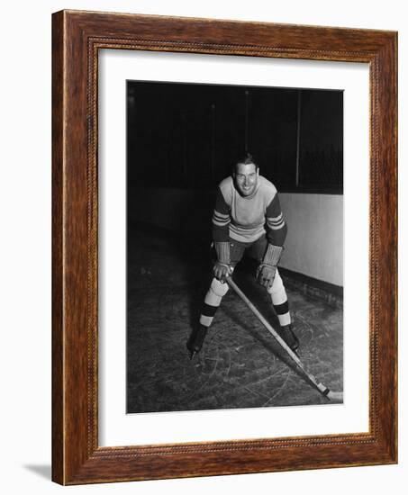 Portrait of Hockey Player-null-Framed Photo