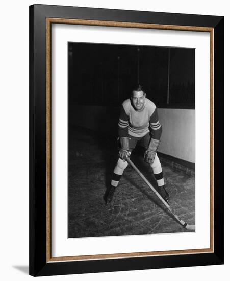 Portrait of Hockey Player-null-Framed Photo